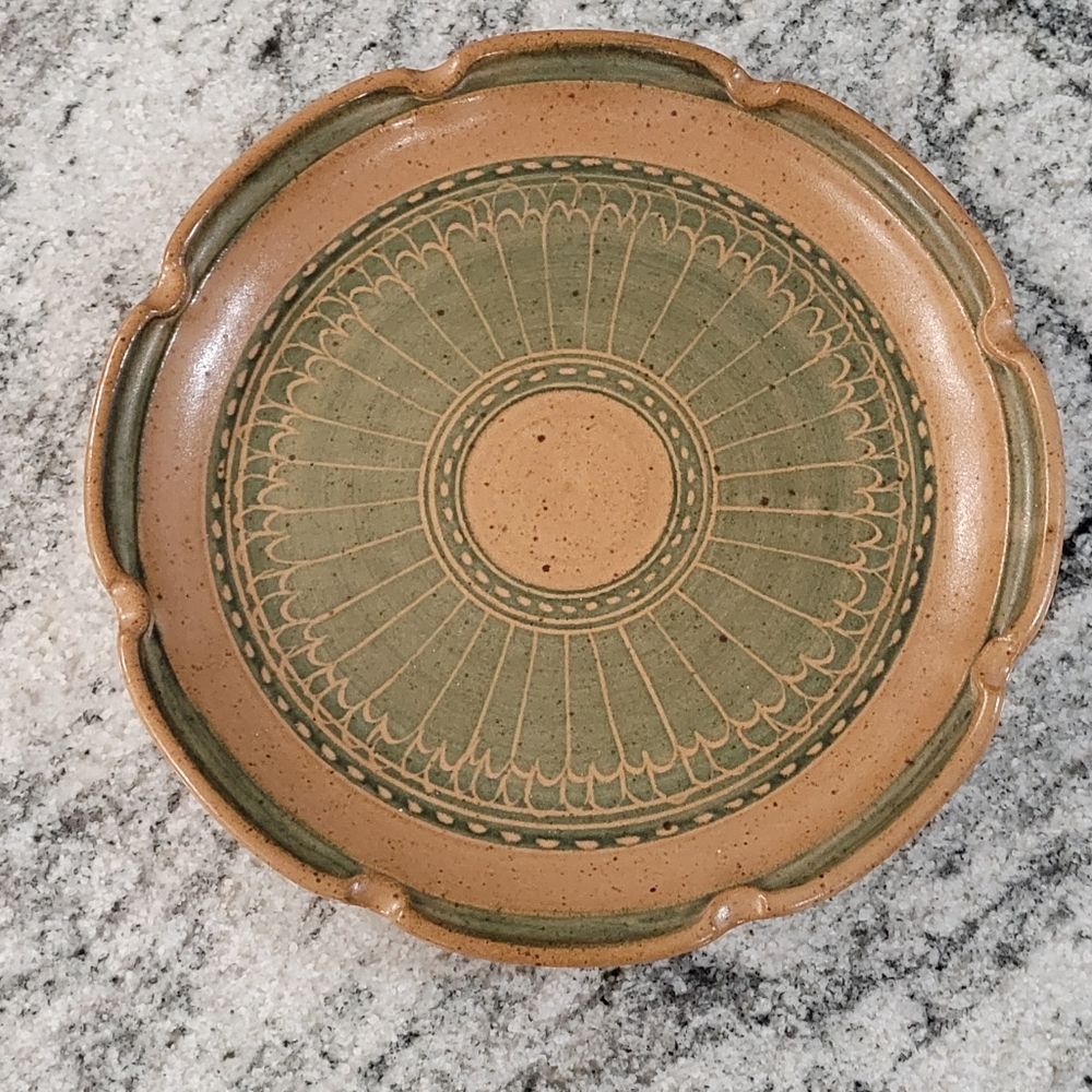 Vintage pottery plate